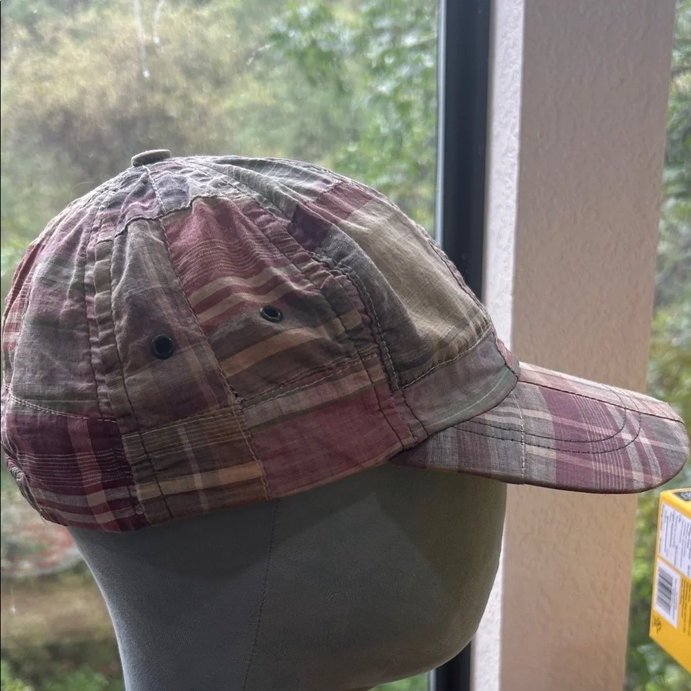 J. Crew real Madras Pastel Plaid Cotton Cap !!